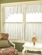 Heritage Lace Floret Swag Pair 68x32 Ecru