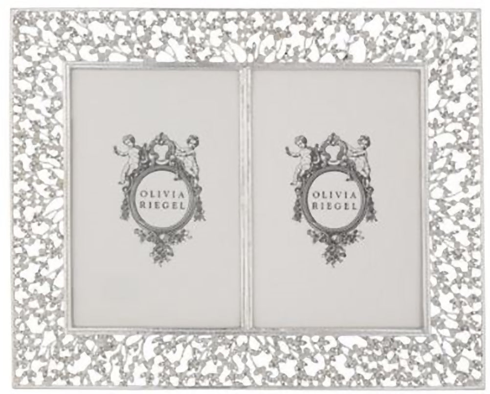 Olivia Riegel Silver Isadora Double Frame 4x6 – CL Gifts and