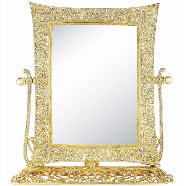 Olivia Riegel GOLD WINDSOR Magnified Standing Mirror