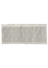 Heritage Lace Pineapple Valance with Trim 45x15 White
