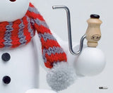 German Incense Smoker KWO Christmas Snowman Handmade Wood