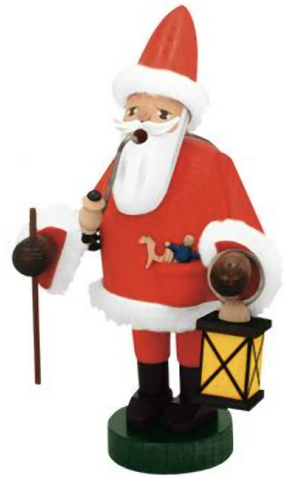 German Incense Smoker KWO Father Christmas Handmade Wood