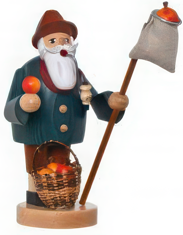German Incense Smoker KWO Apple Picker Handmade Wood
