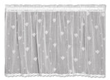 Heritage Lace Bee Tier with Trim 45x36 White or Ecru