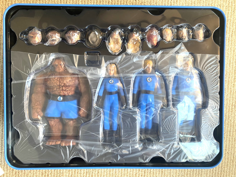 Fantastic Four Action Figures Deluxe Steel Box Set One:12 Mezco