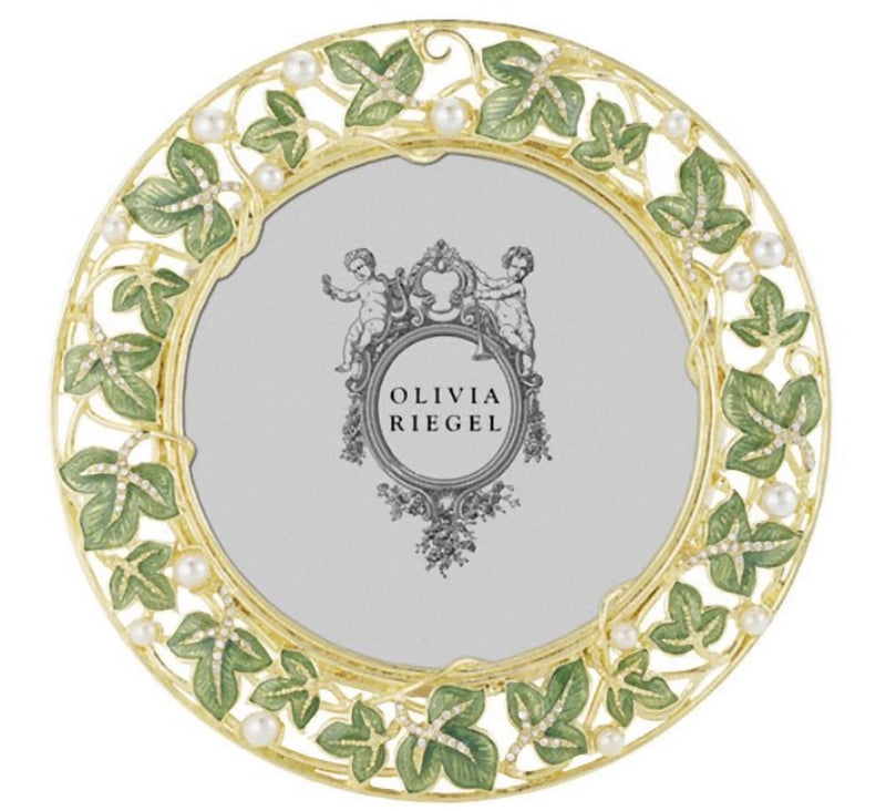 Olivia Riegel Ivy Frame Gold Finish 4.5" Round