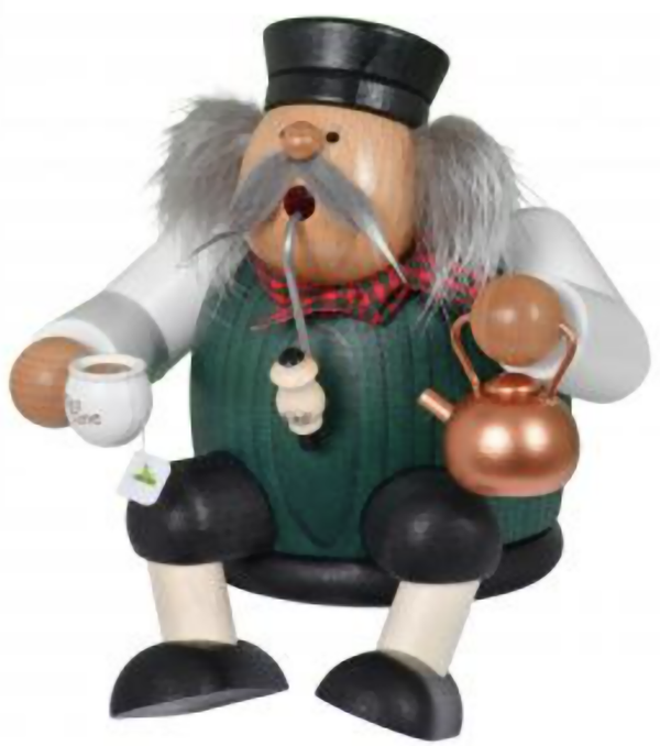 German Incense Smoker KWO Tea Time Handmade Wood