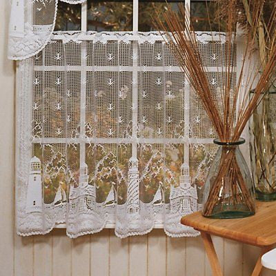 Heritage Lace LIGHTHOUSE Tier 60x36 White Made in USA