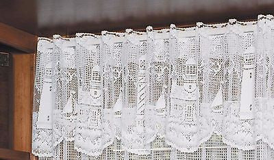 Heritage Lace LIGHTHOUSE Valance 60x15 White Made in USA