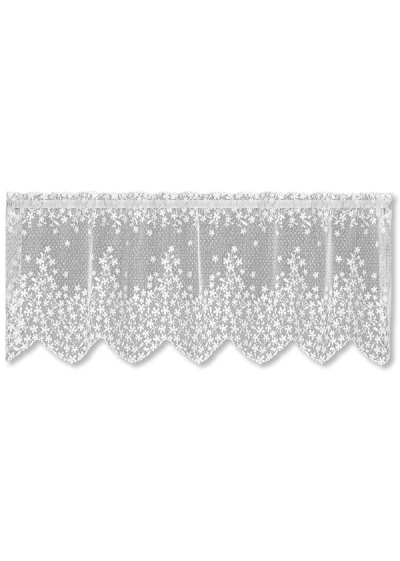 Heritage Lace Blossom Valance 42x15 White