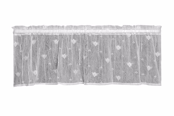 Heritage Lace Bee Valance 45x15 White