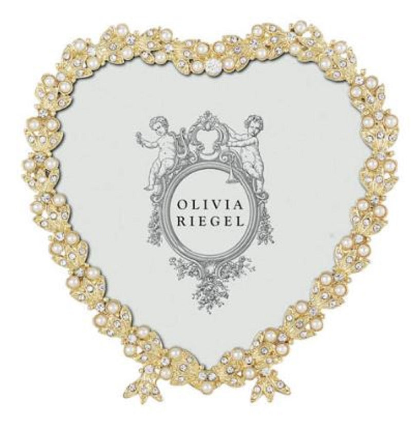 Olivia Riegel Contessa Frame Heart 3-1/2" Gold