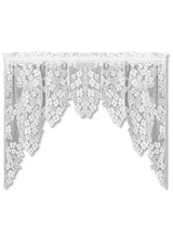 Heritage Lace Swag Pair Dogwood 70x38~ Choose White or Ecru!!