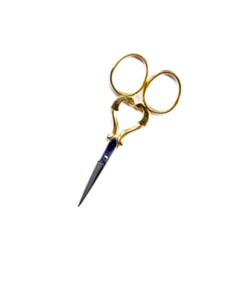 Embroidery Scissors HEART 3-1/2" Gold Plated
