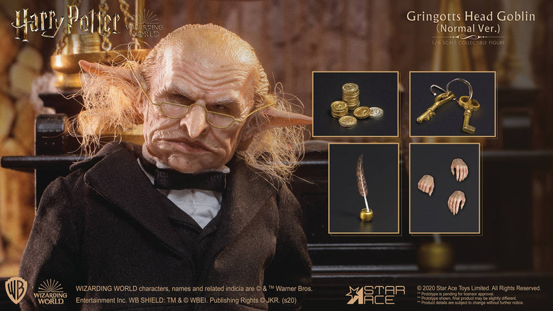 HP Sorcerers Stone Gringotts Goblin 1/6 Action Figure Net Star Ace