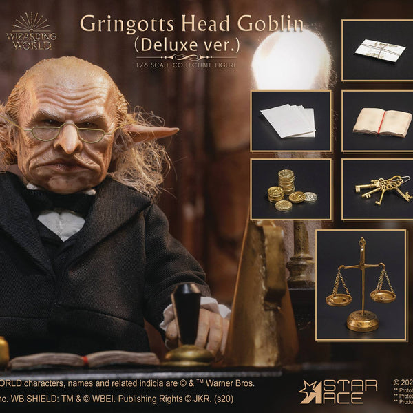 HP Sorcerers Stone Gringotts Desk 1/6 Action Figure Accessory Net Star Ace