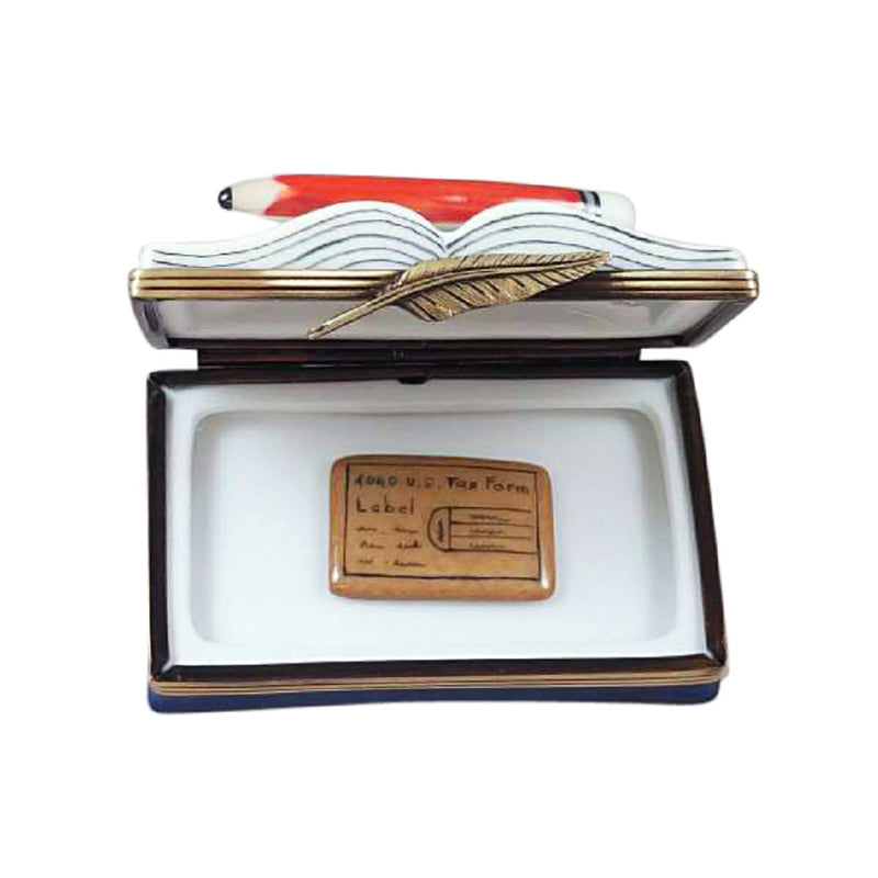 Rochard Limoges CPA Book Trinket Box