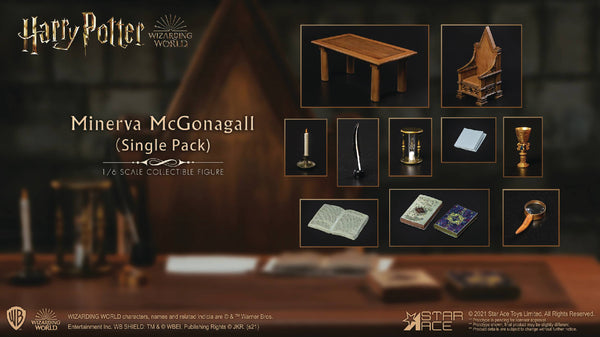HP Sorcerers Stone Minerva McGonagall Desk 1/6 Figure Accessory Single Star Ace