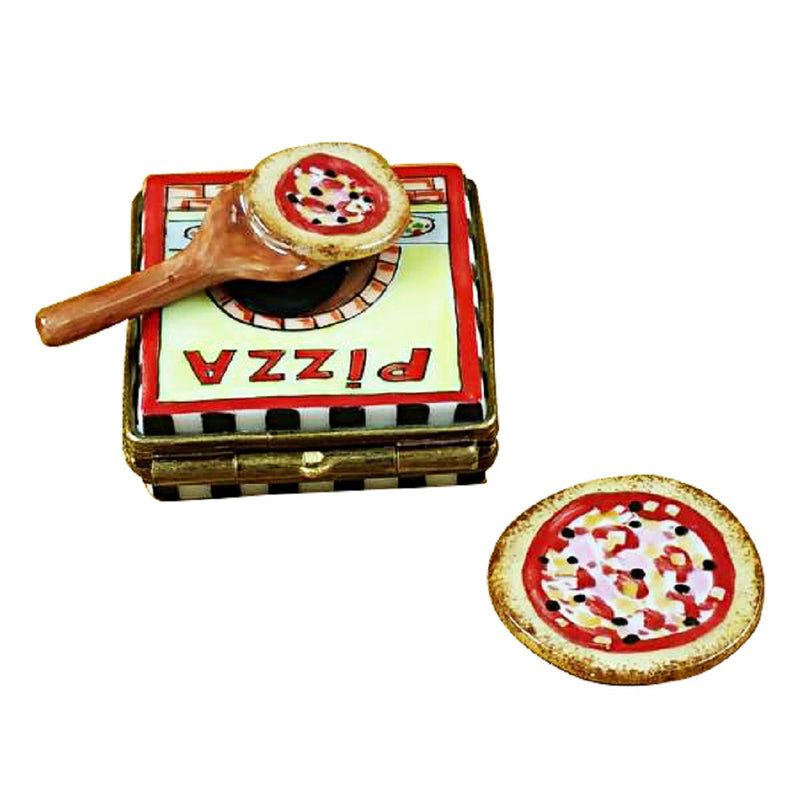Rochard Limoges Pizza Box with Pizza Trinket Box