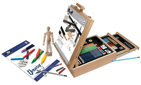 Royal & Langnickel Sketching and Drawing Artist Easel Set 124 Pieces