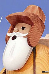 KWO Incense Smoker Toy Trader WOODEN German Smoker
